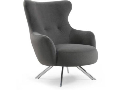 Sessel Ohrensessel Luxus 1 Sitzer Einsitzer Polster Sitz Designer Stoff Modern